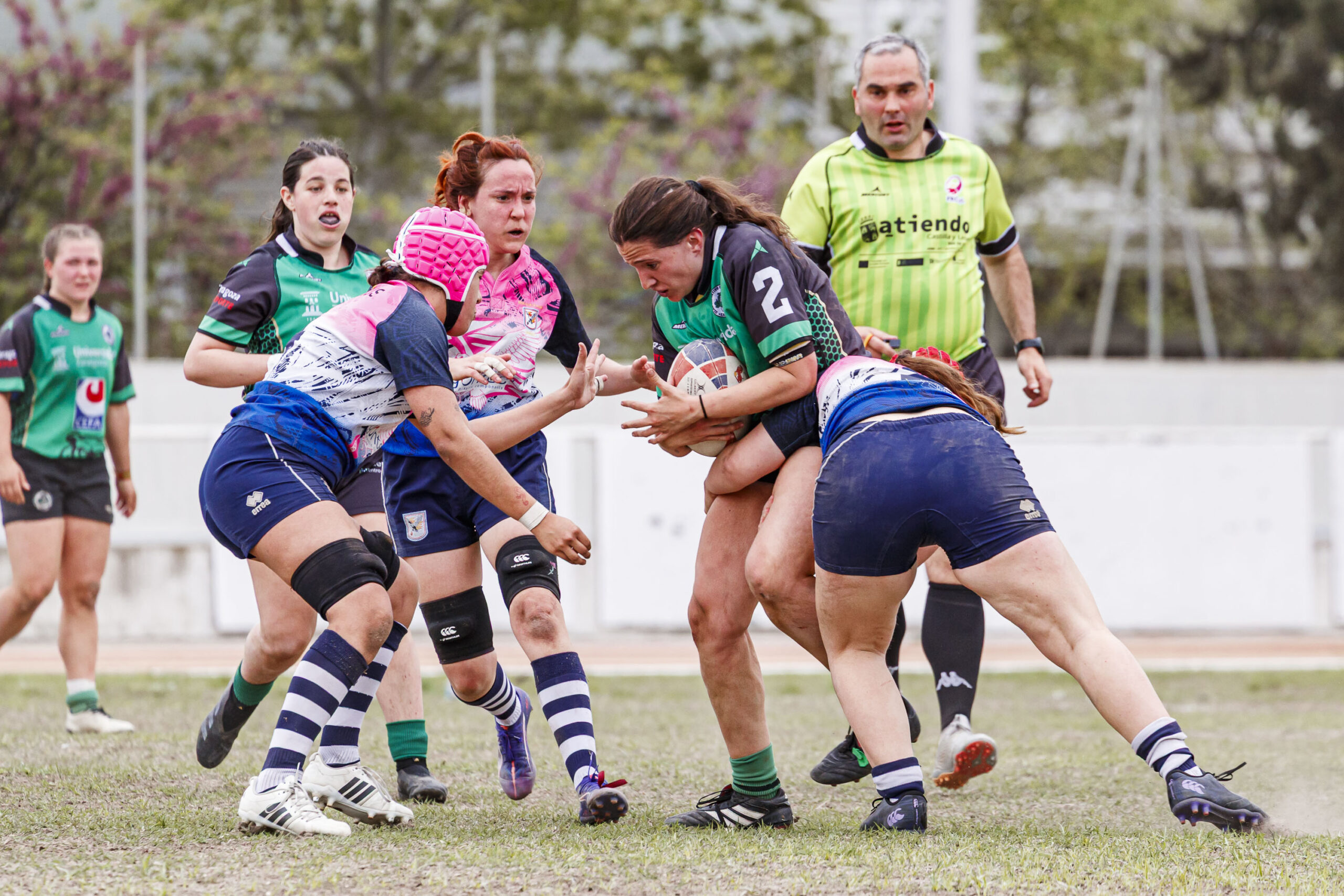 Partido correspondiente a la final de la Liga Aragonesa de rugby femenino entre el CEFA Unizar y Fénix
