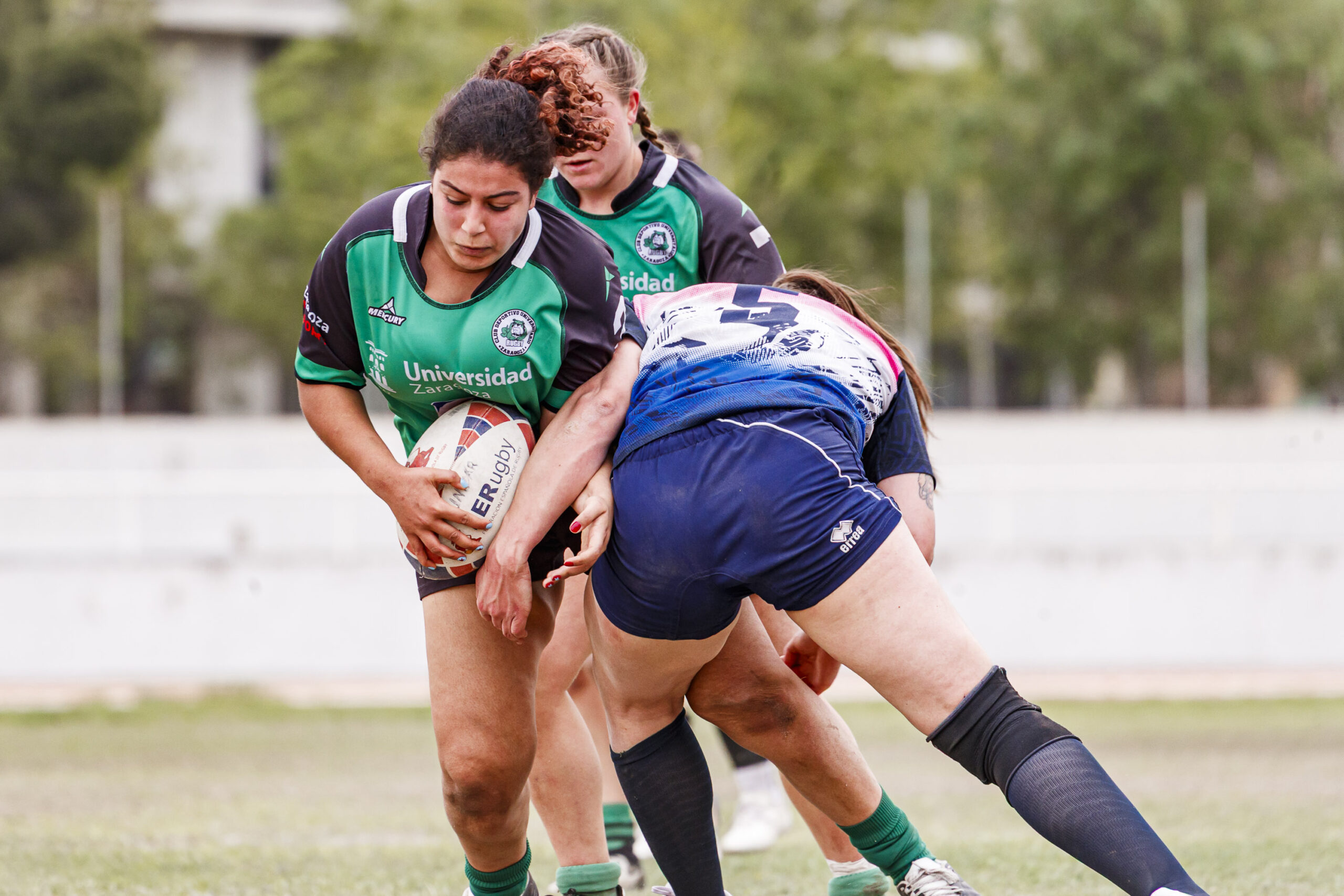 Partido correspondiente a la final de la Liga Aragonesa de rugby femenino entre el CEFA Unizar y Fénix