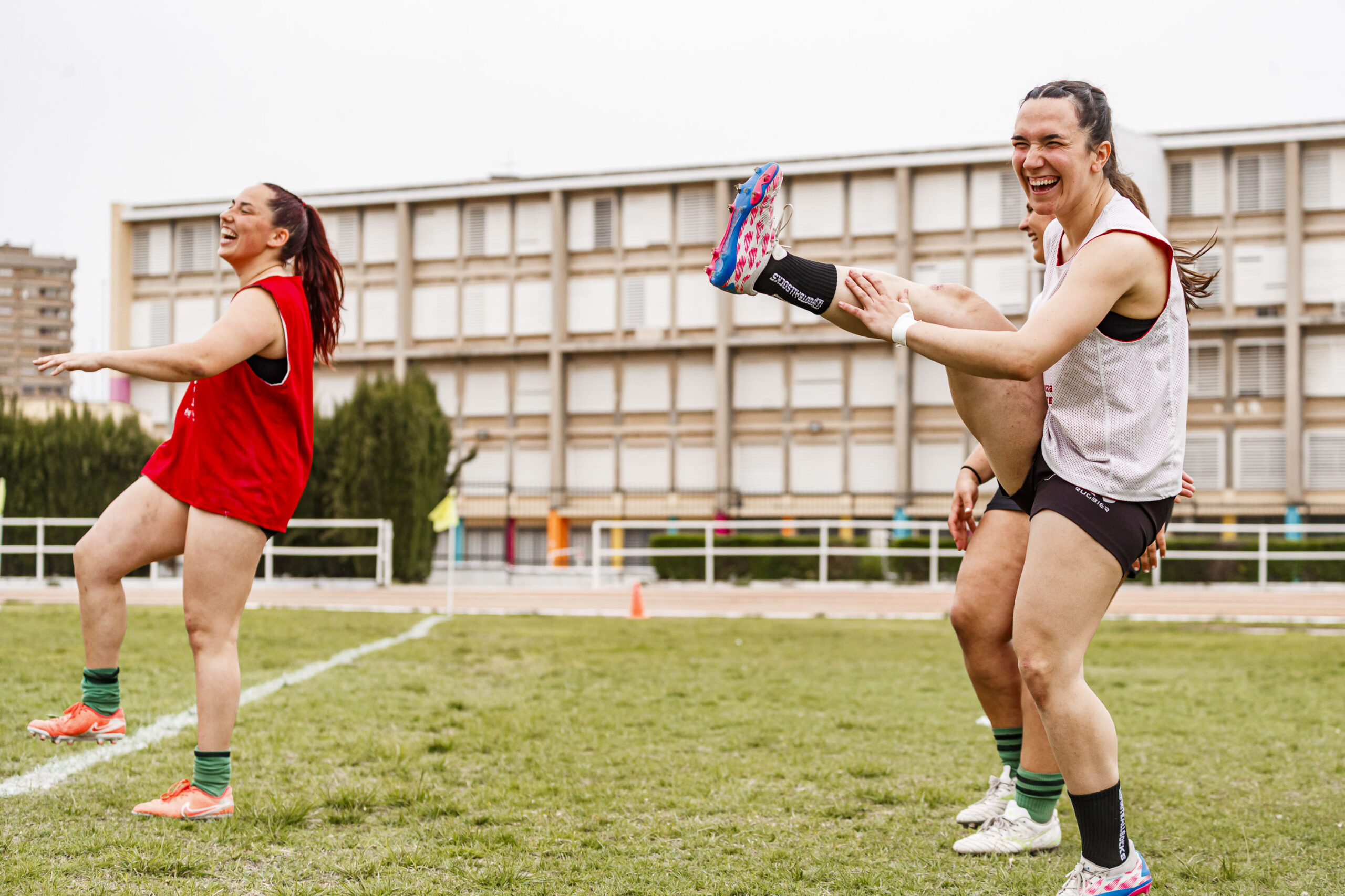 Partido correspondiente a la final de la Liga Aragonesa de rugby femenino entre el CEFA Unizar y Fénix