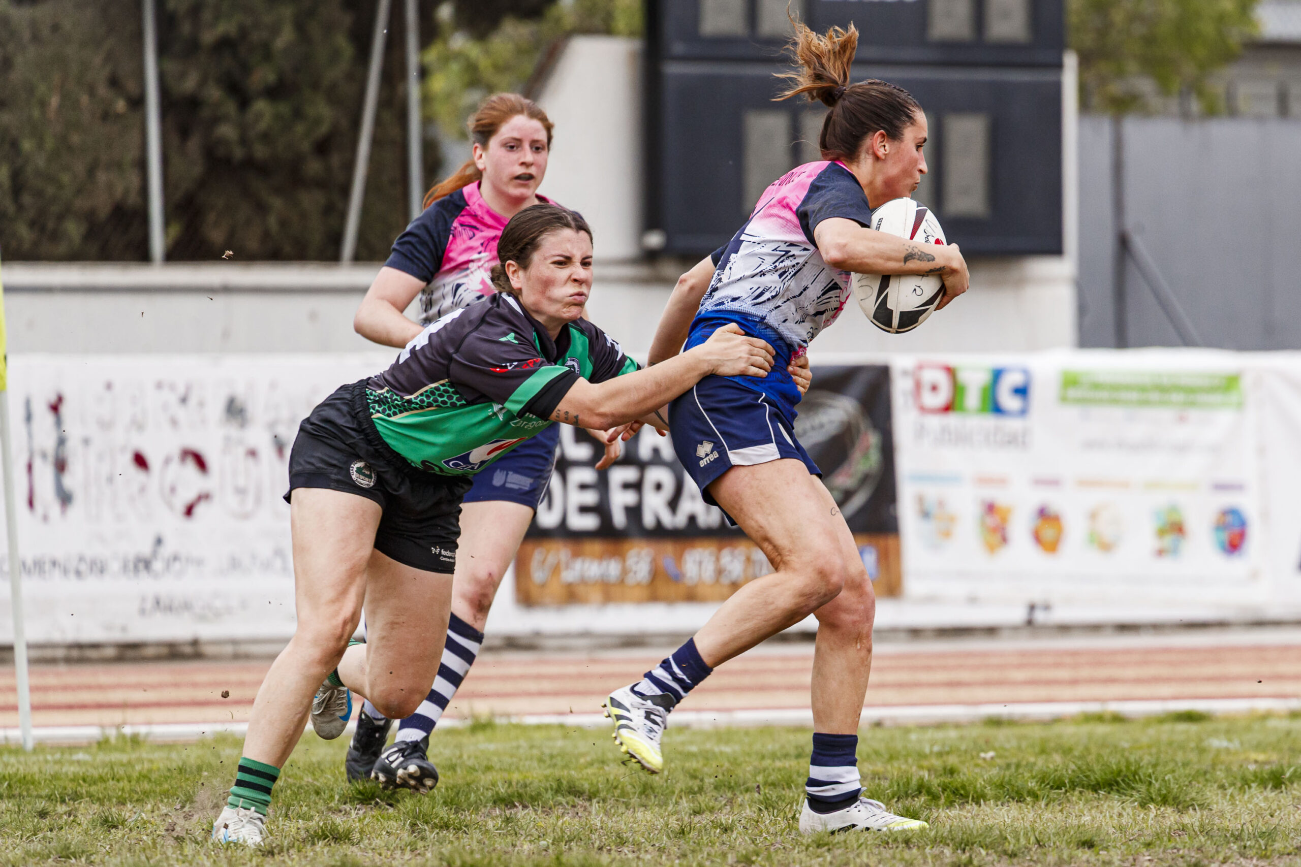 Partido correspondiente a la final de la Liga Aragonesa de rugby femenino entre el CEFA Unizar y Fénix