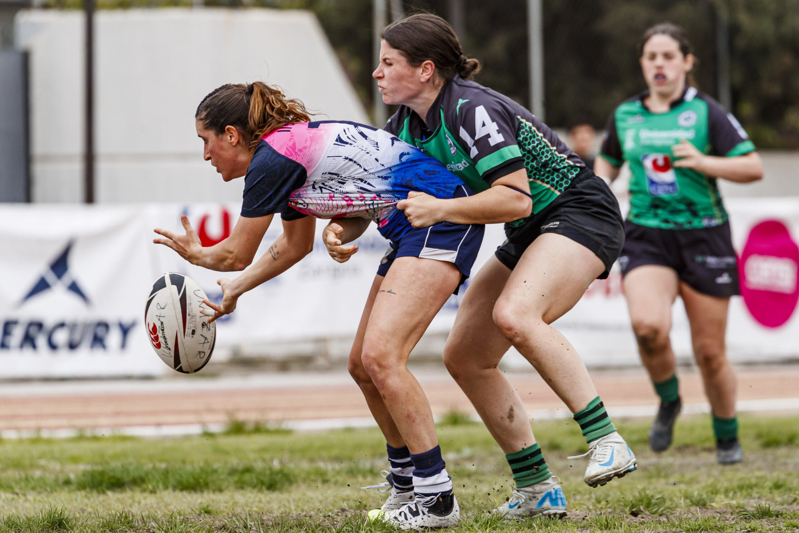 Partido correspondiente a la final de la Liga Aragonesa de rugby femenino entre el CEFA Unizar y Fénix