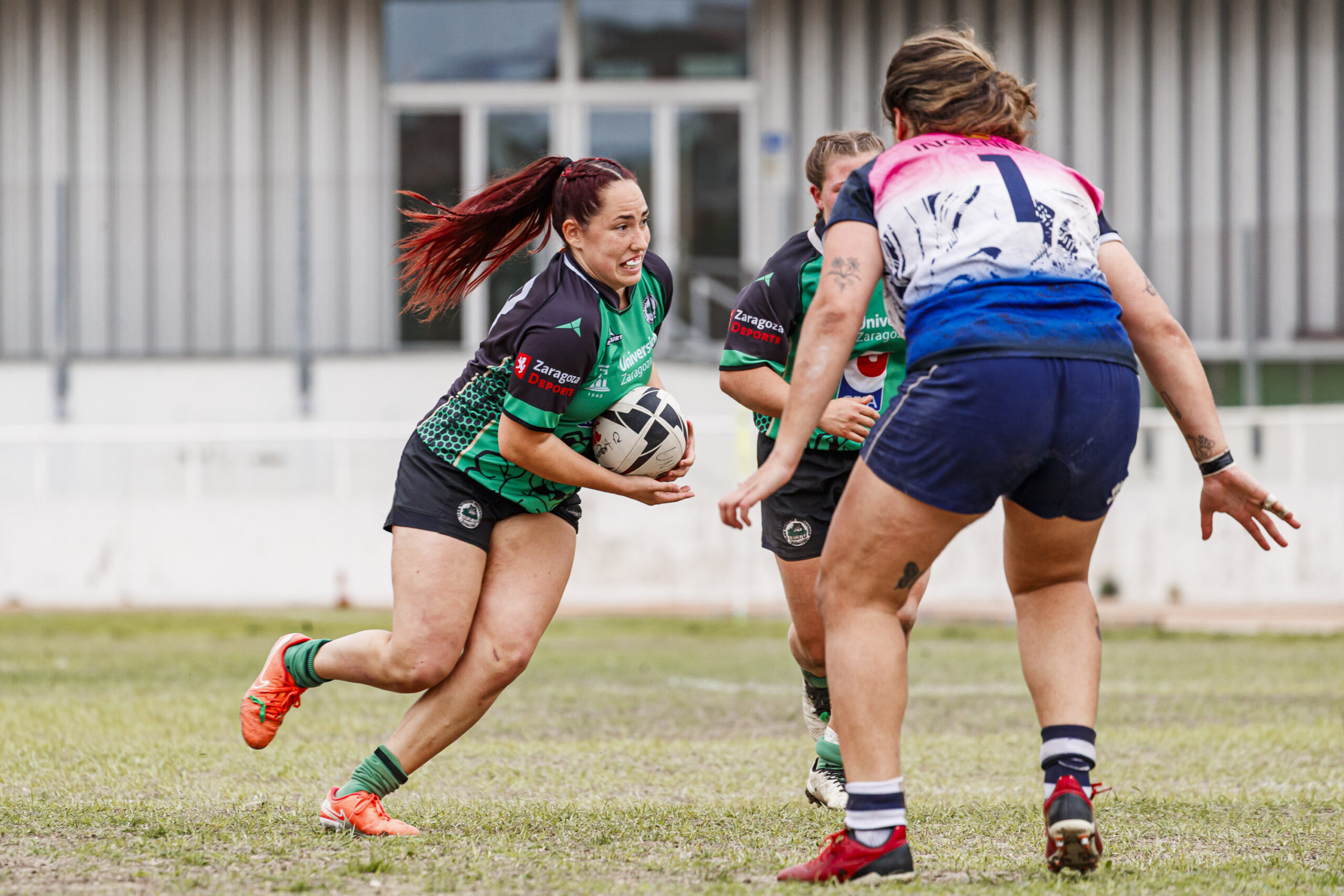 Partido correspondiente a la final de la Liga Aragonesa de rugby femenino entre el CEFA Unizar y Fénix