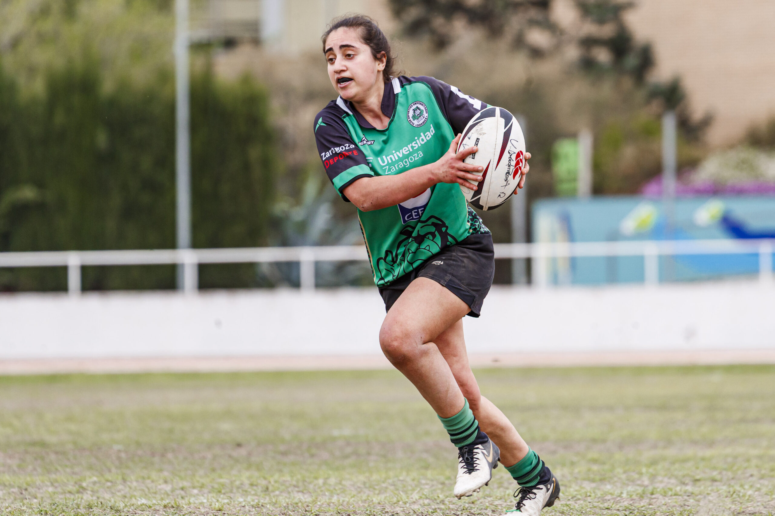 Partido correspondiente a la final de la Liga Aragonesa de rugby femenino entre el CEFA Unizar y Fénix