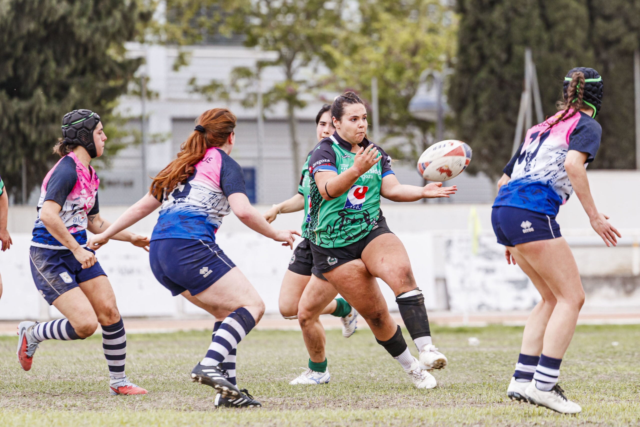 Partido correspondiente a la final de la Liga Aragonesa de rugby femenino entre el CEFA Unizar y Fénix