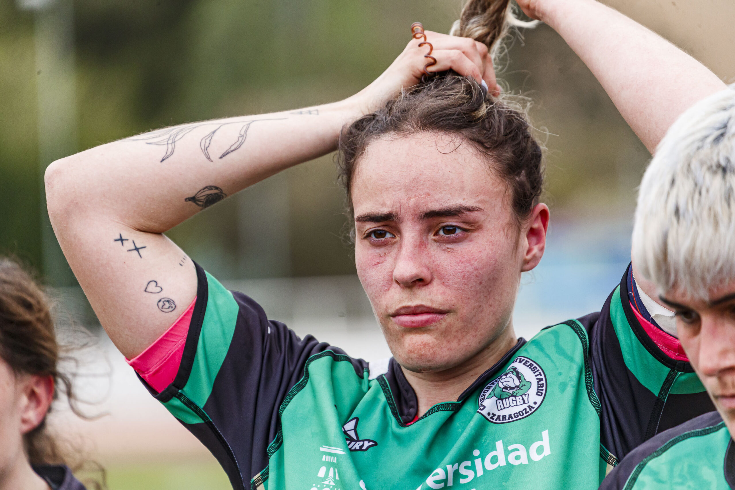 Partido correspondiente a la final de la Liga Aragonesa de rugby femenino entre el CEFA Unizar y Fénix