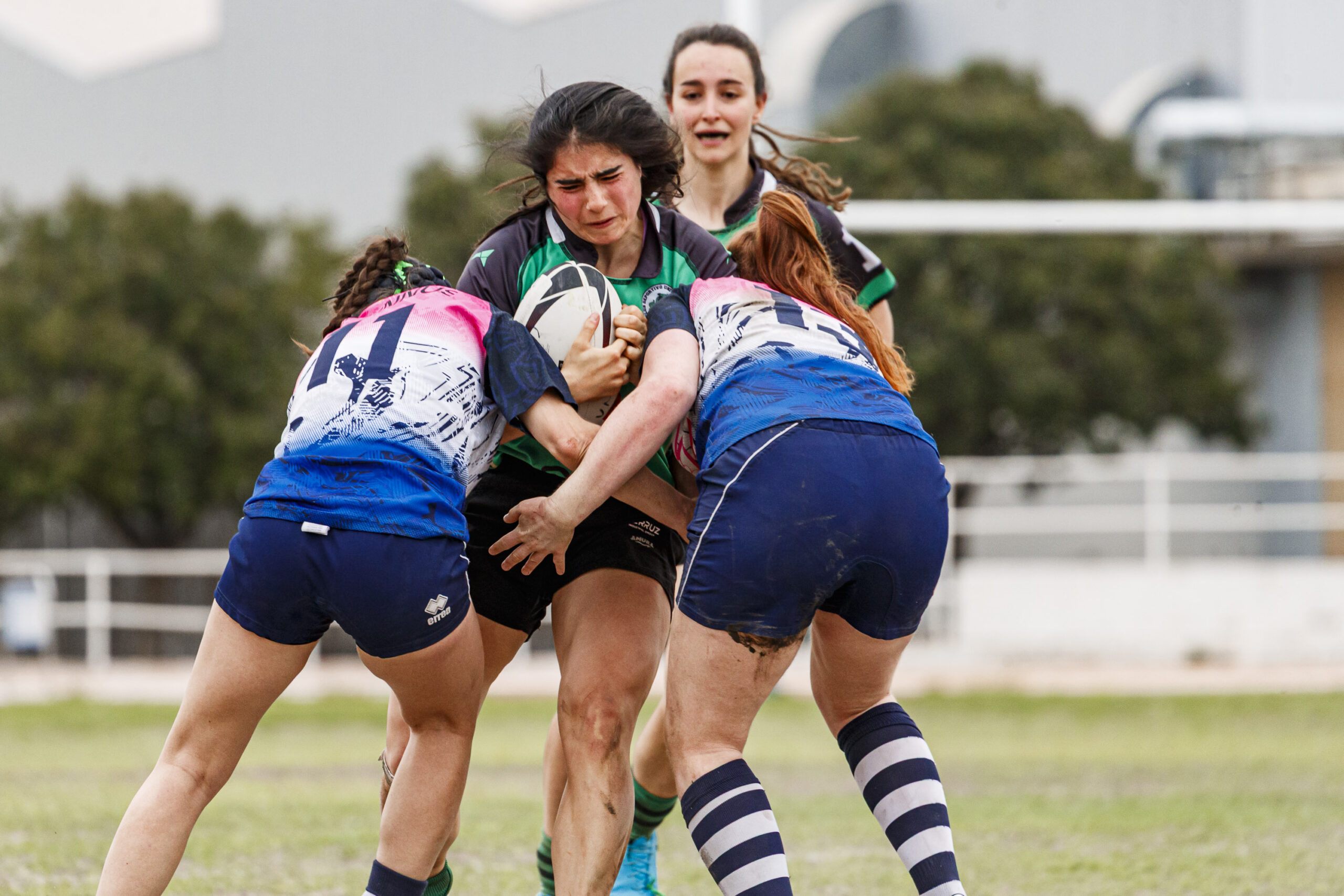 Partido correspondiente a la final de la Liga Aragonesa de rugby femenino entre el CEFA Unizar y Fénix