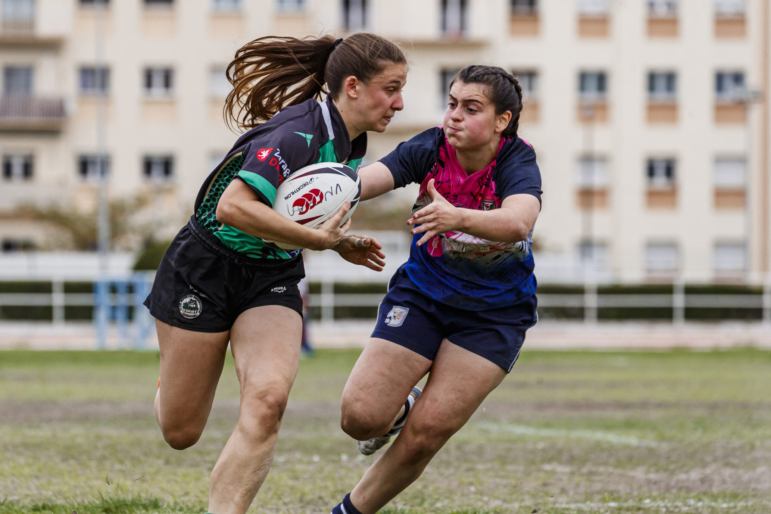 Partido correspondiente a la final de la Liga Aragonesa de rugby femenino entre el CEFA Unizar y Fénix