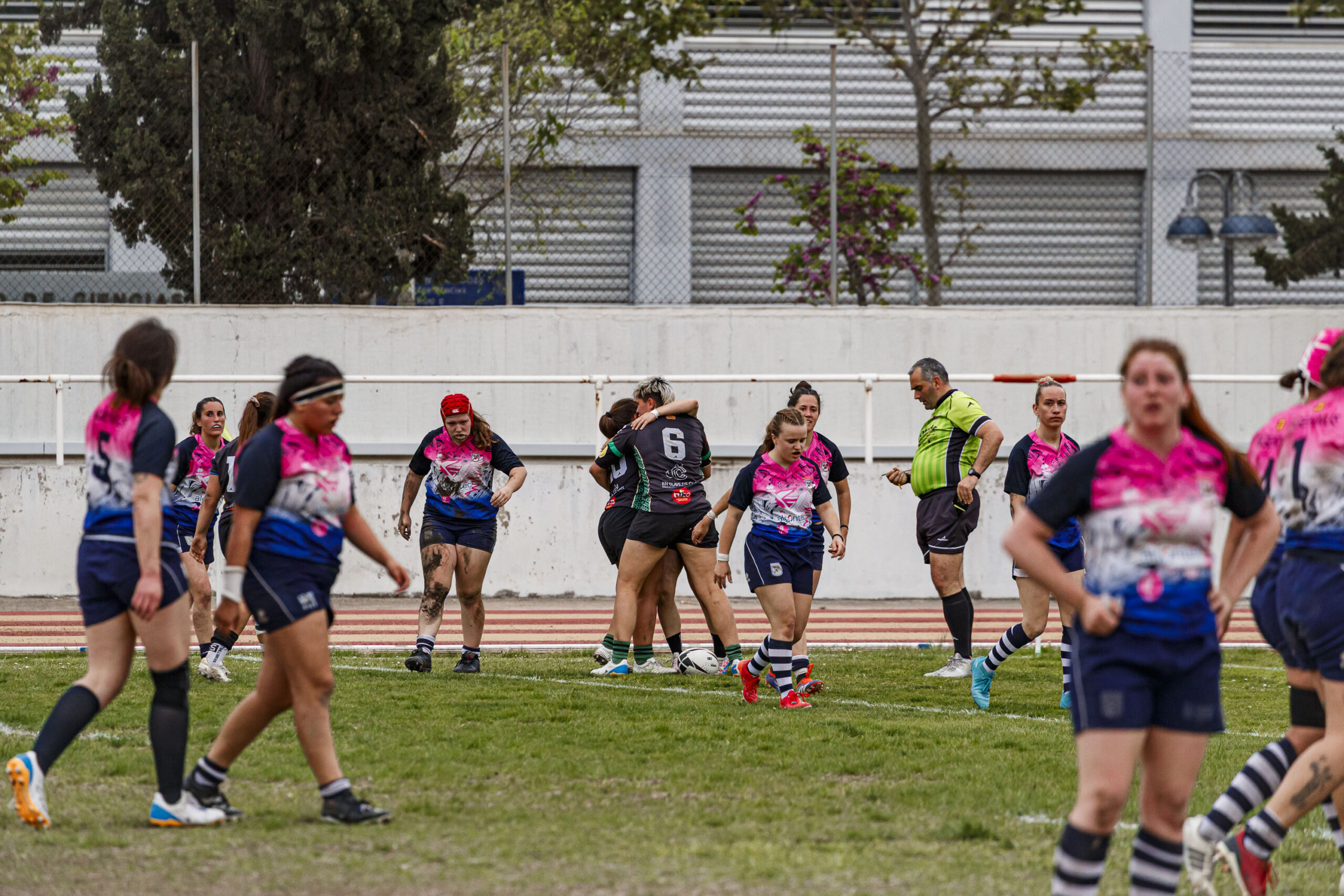 Partido correspondiente a la final de la Liga Aragonesa de rugby femenino entre el CEFA Unizar y Fénix