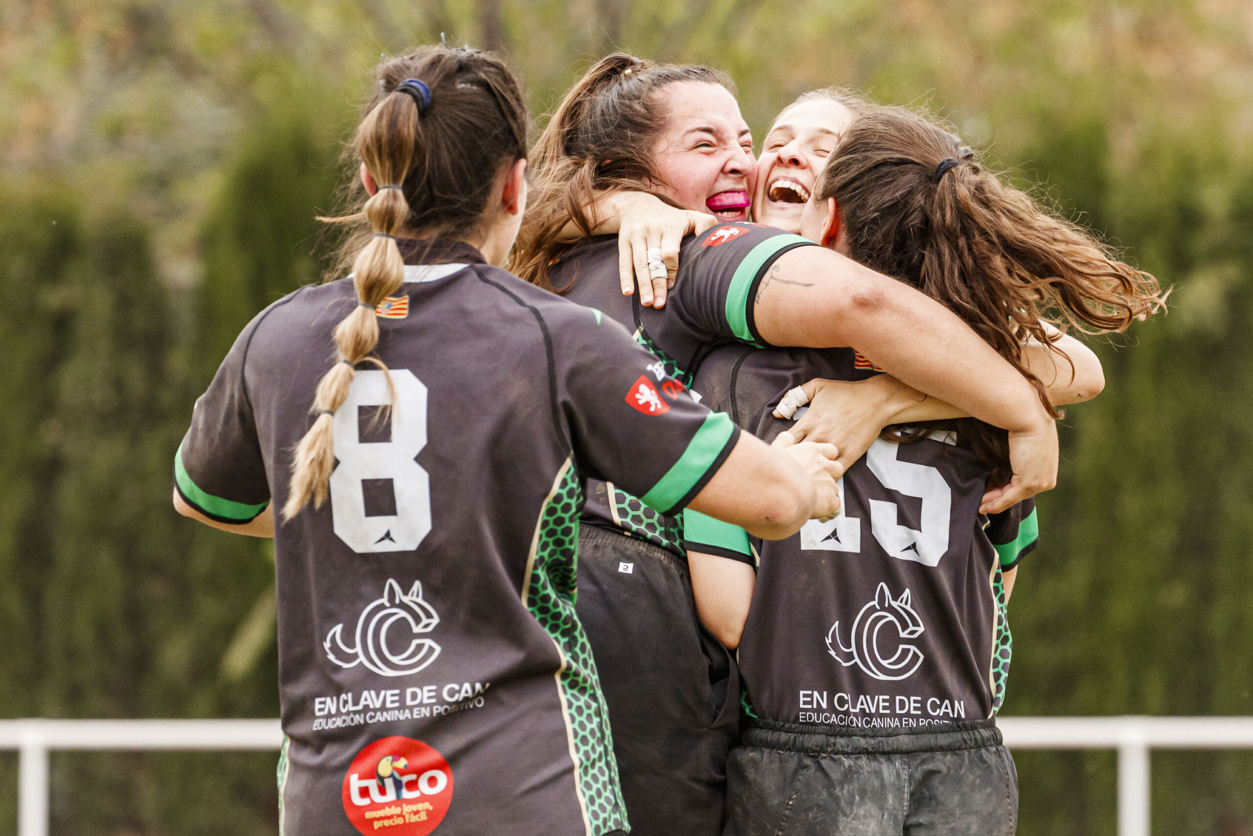Partido correspondiente a la final de la Liga Aragonesa de rugby femenino entre el CEFA Unizar y Fénix