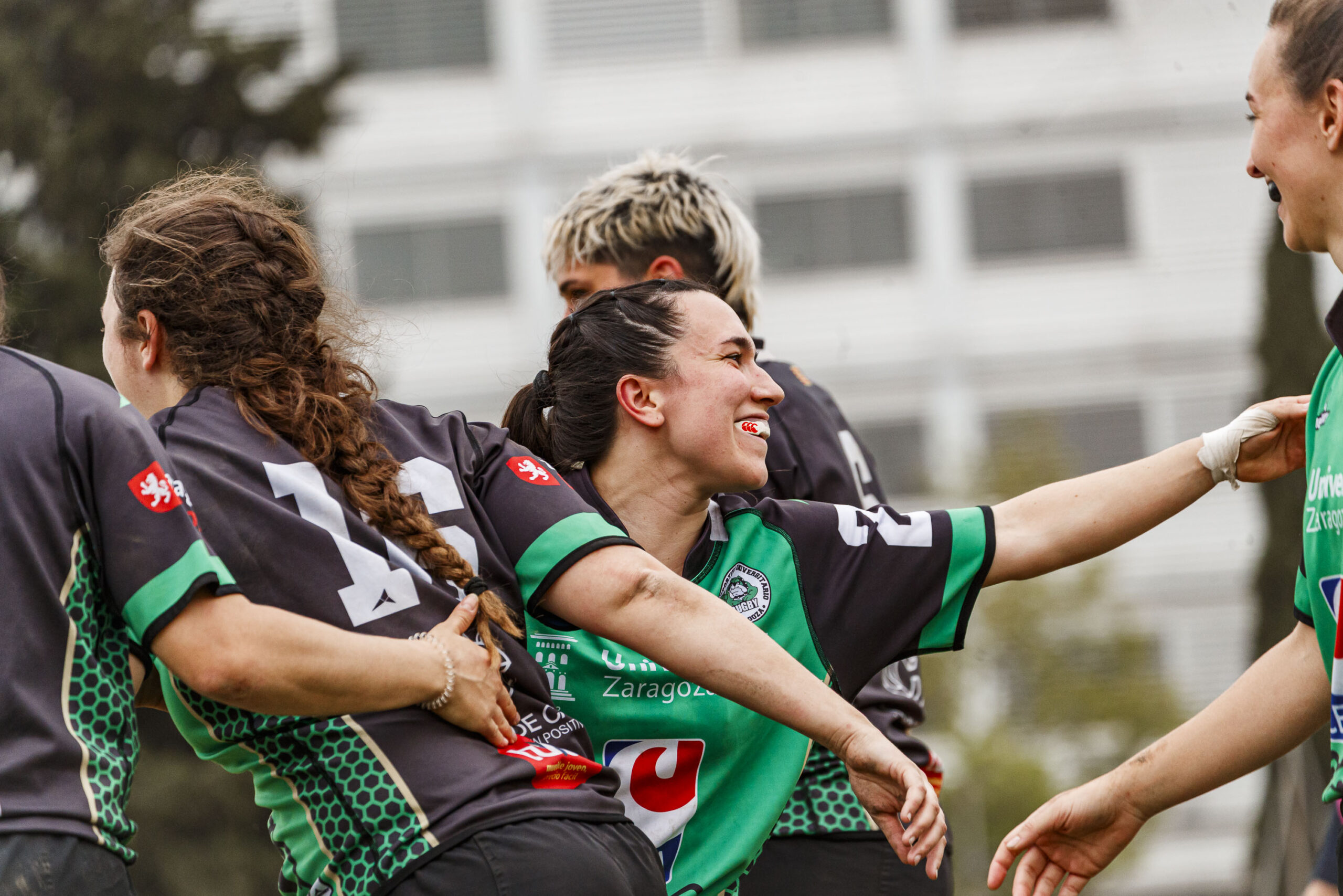 Partido correspondiente a la final de la Liga Aragonesa de rugby femenino entre el CEFA Unizar y Fénix