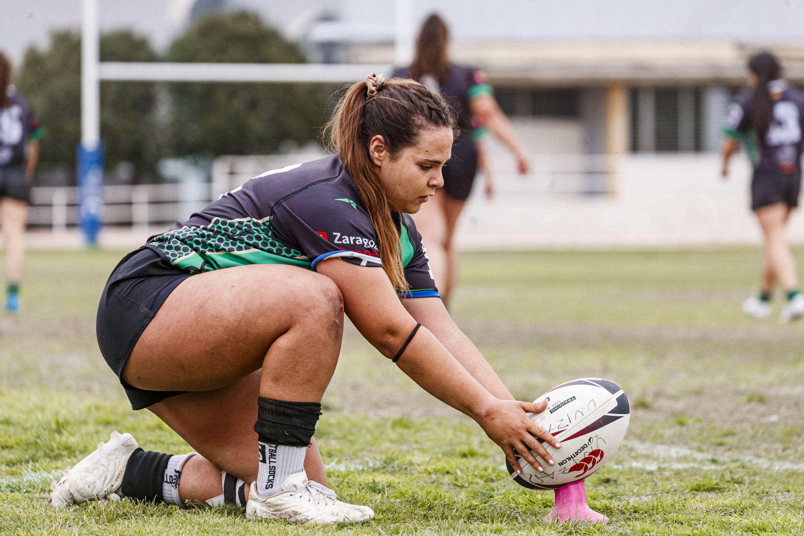 Partido correspondiente a la final de la Liga Aragonesa de rugby femenino entre el CEFA Unizar y Fénix