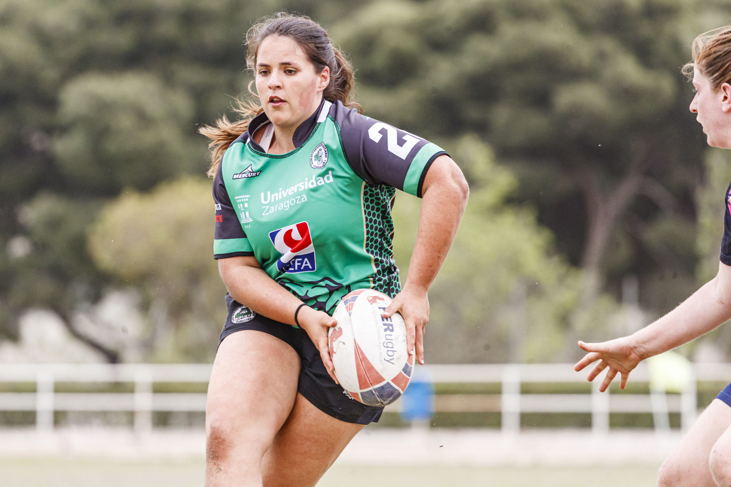 Partido correspondiente a la final de la Liga Aragonesa de rugby femenino entre el CEFA Unizar y Fénix