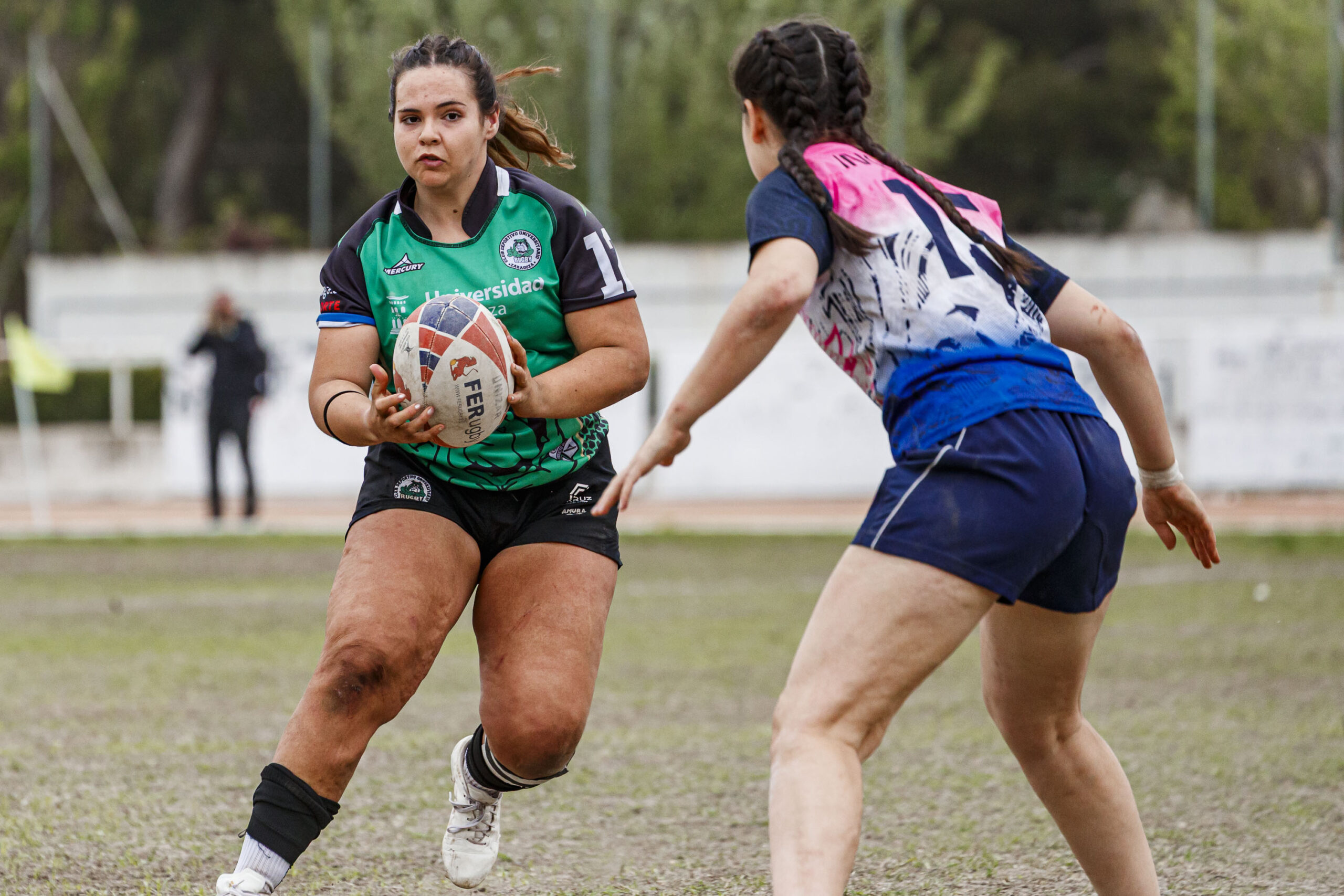 Partido correspondiente a la final de la Liga Aragonesa de rugby femenino entre el CEFA Unizar y Fénix