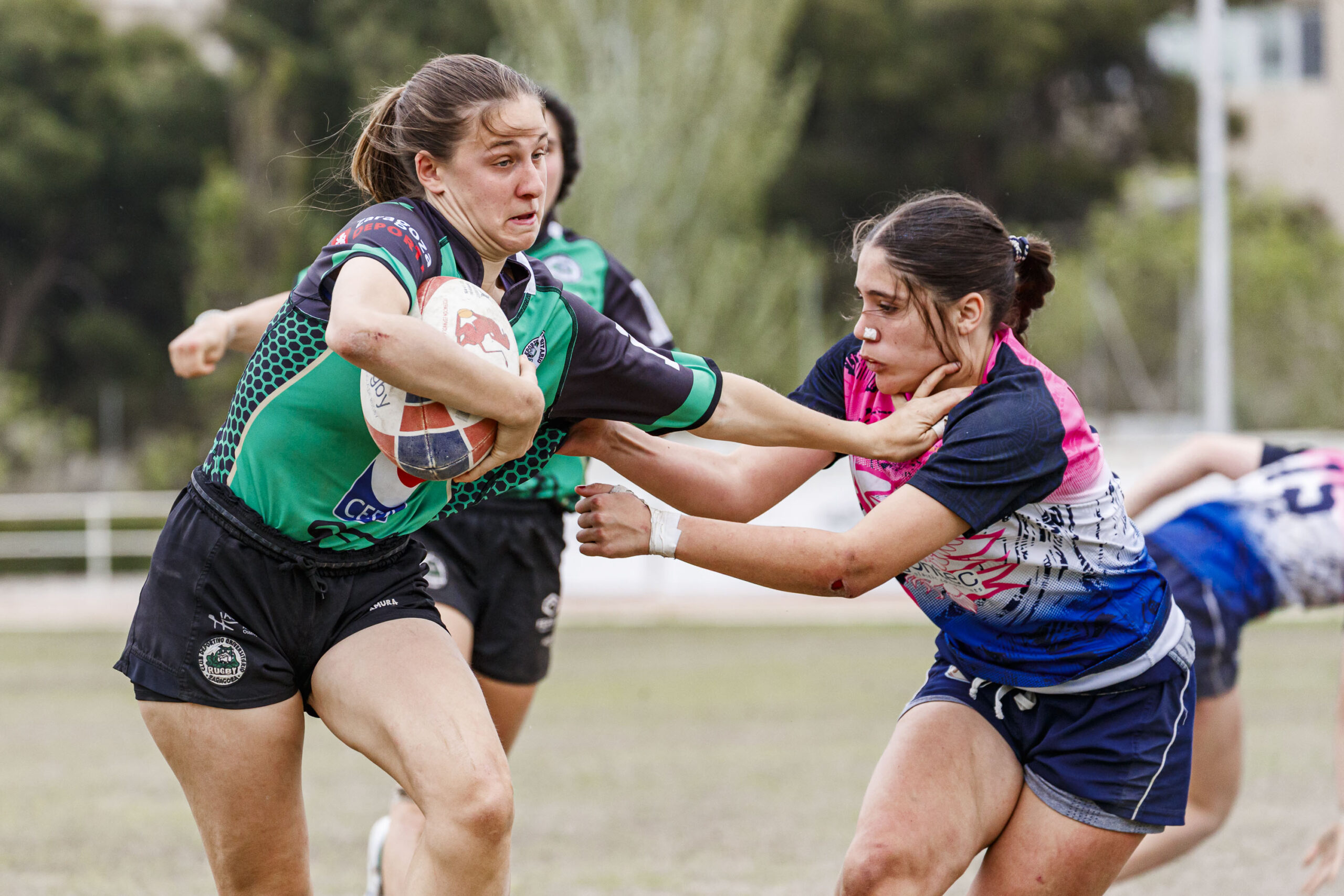 Partido correspondiente a la final de la Liga Aragonesa de rugby femenino entre el CEFA Unizar y Fénix