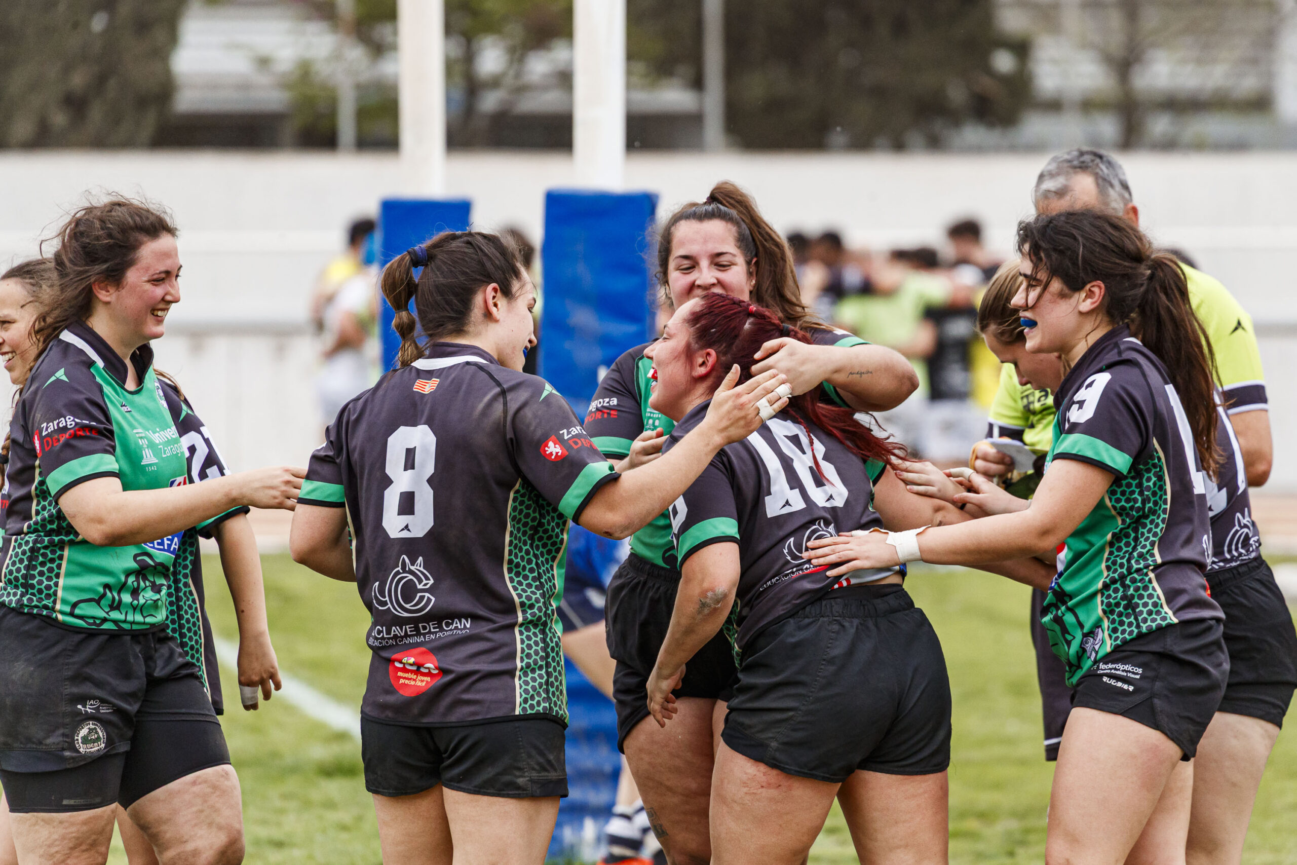 Partido correspondiente a la final de la Liga Aragonesa de rugby femenino entre el CEFA Unizar y Fénix
