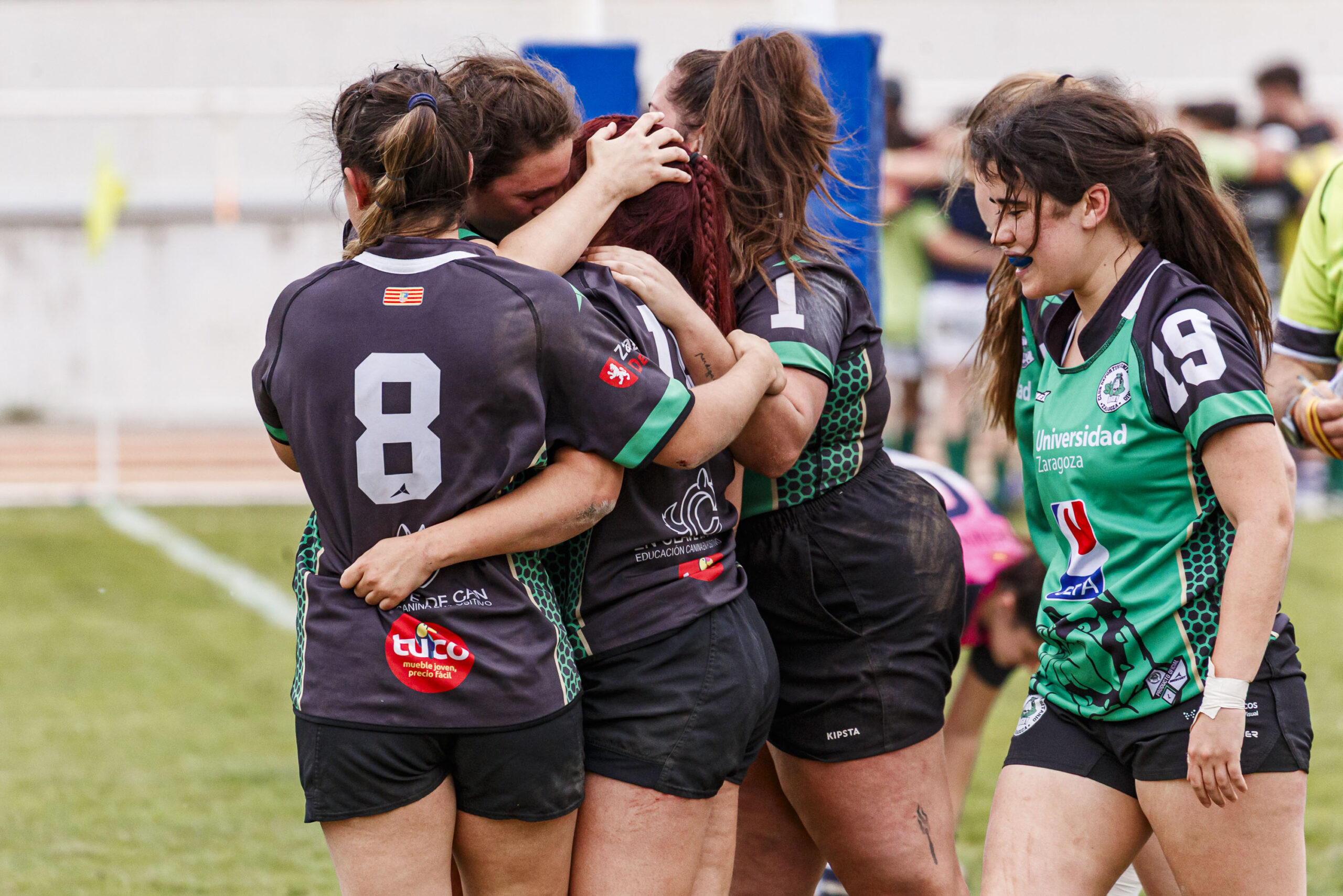 Partido correspondiente a la final de la Liga Aragonesa de rugby femenino entre el CEFA Unizar y Fénix