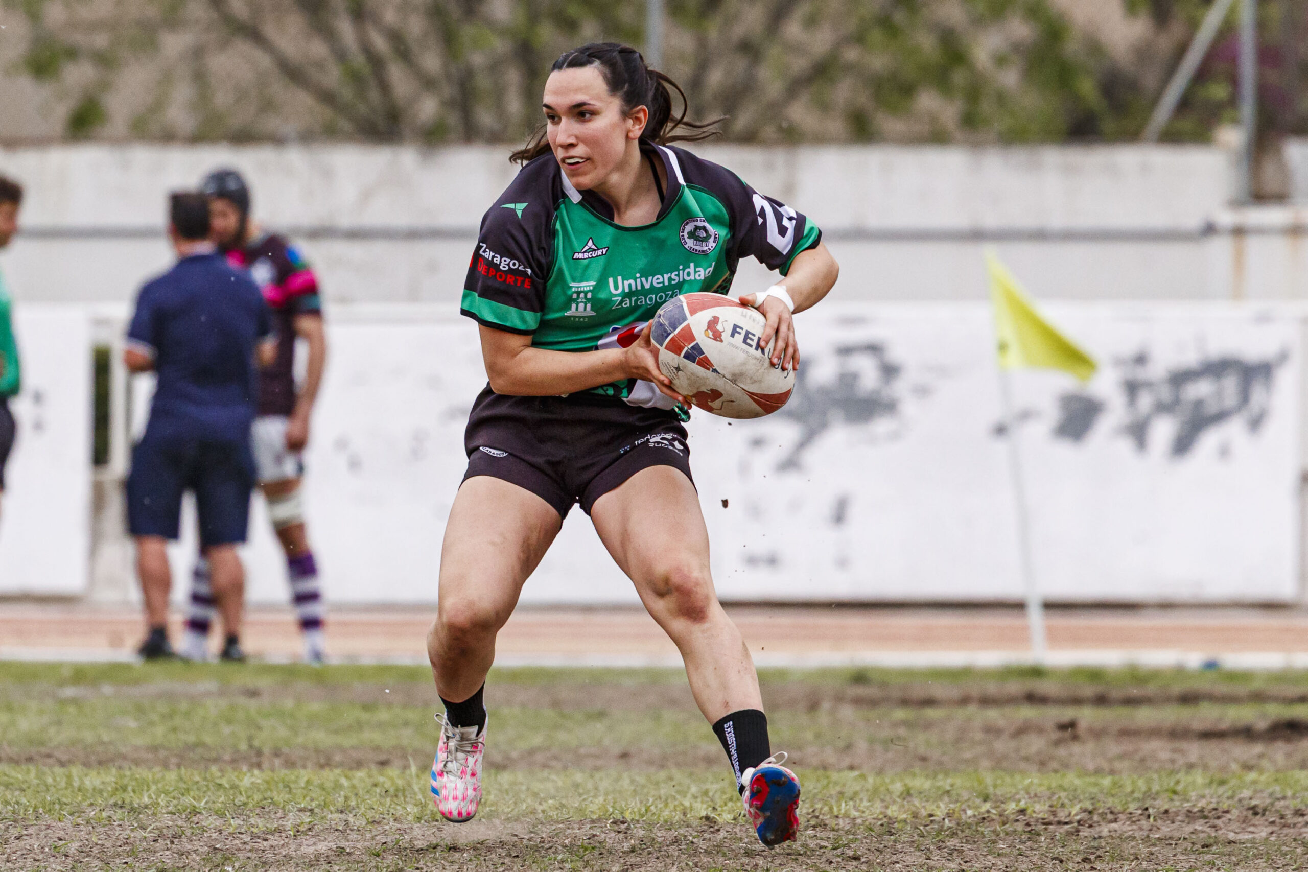 Partido correspondiente a la final de la Liga Aragonesa de rugby femenino entre el CEFA Unizar y Fénix