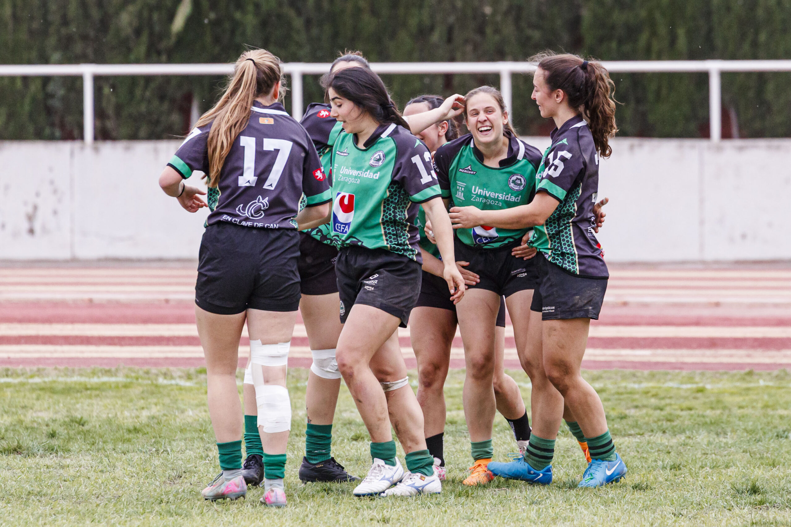 Partido correspondiente a la final de la Liga Aragonesa de rugby femenino entre el CEFA Unizar y Fénix