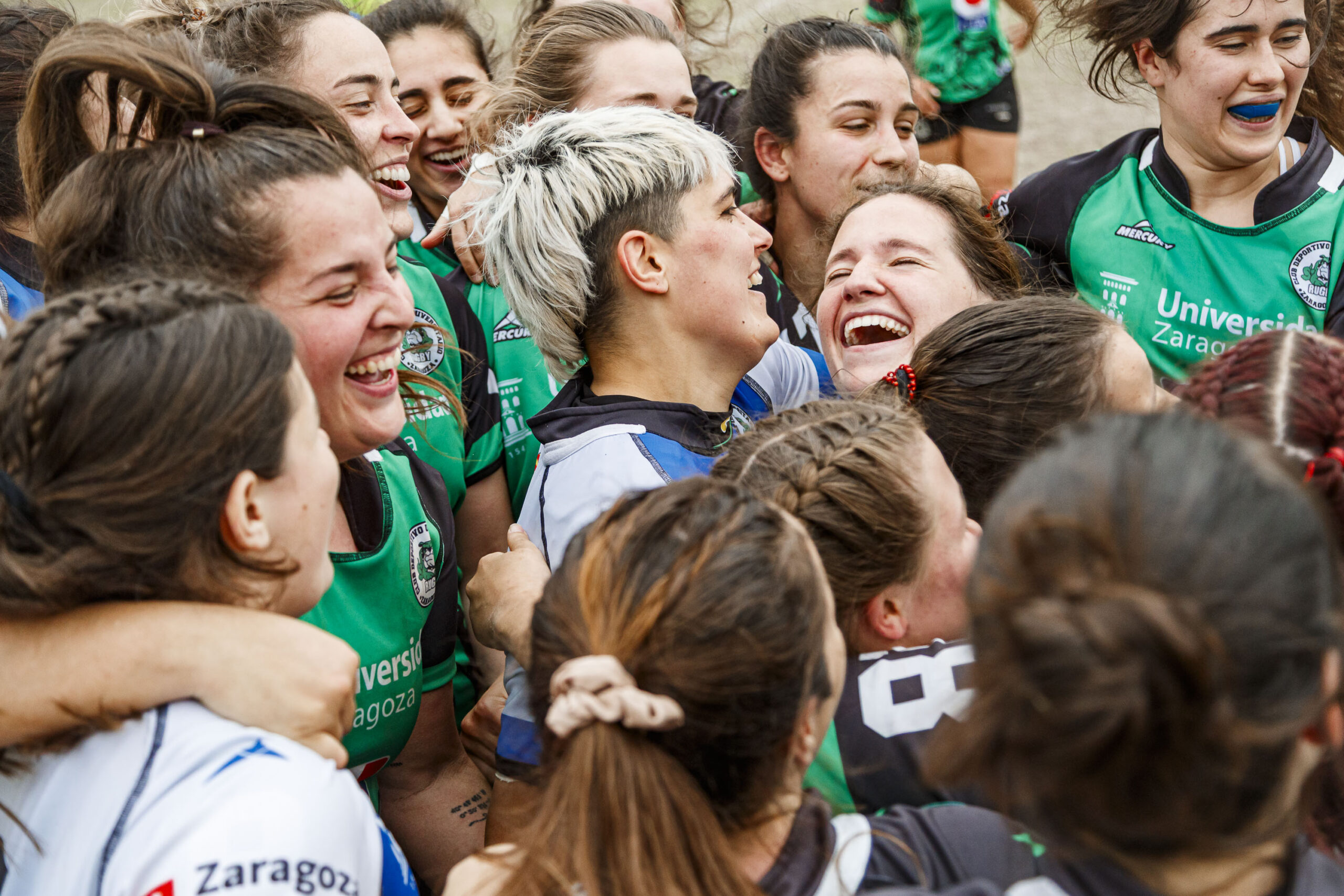 Partido correspondiente a la final de la Liga Aragonesa de rugby femenino entre el CEFA Unizar y Fénix