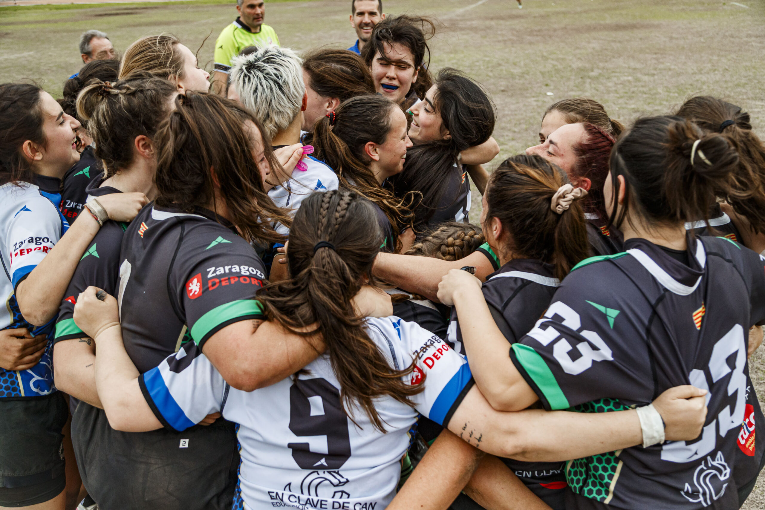Partido correspondiente a la final de la Liga Aragonesa de rugby femenino entre el CEFA Unizar y Fénix