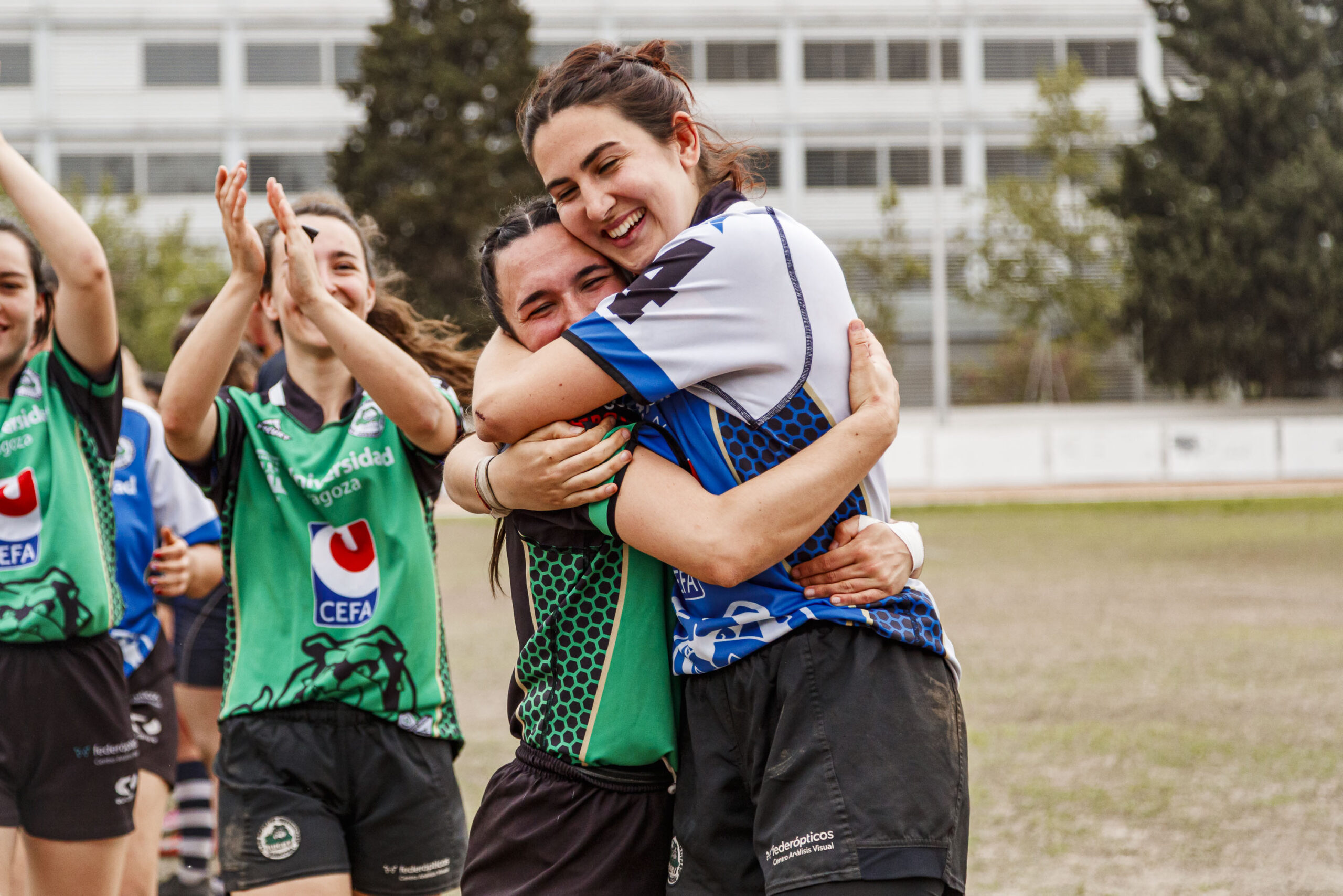Partido correspondiente a la final de la Liga Aragonesa de rugby femenino entre el CEFA Unizar y Fénix