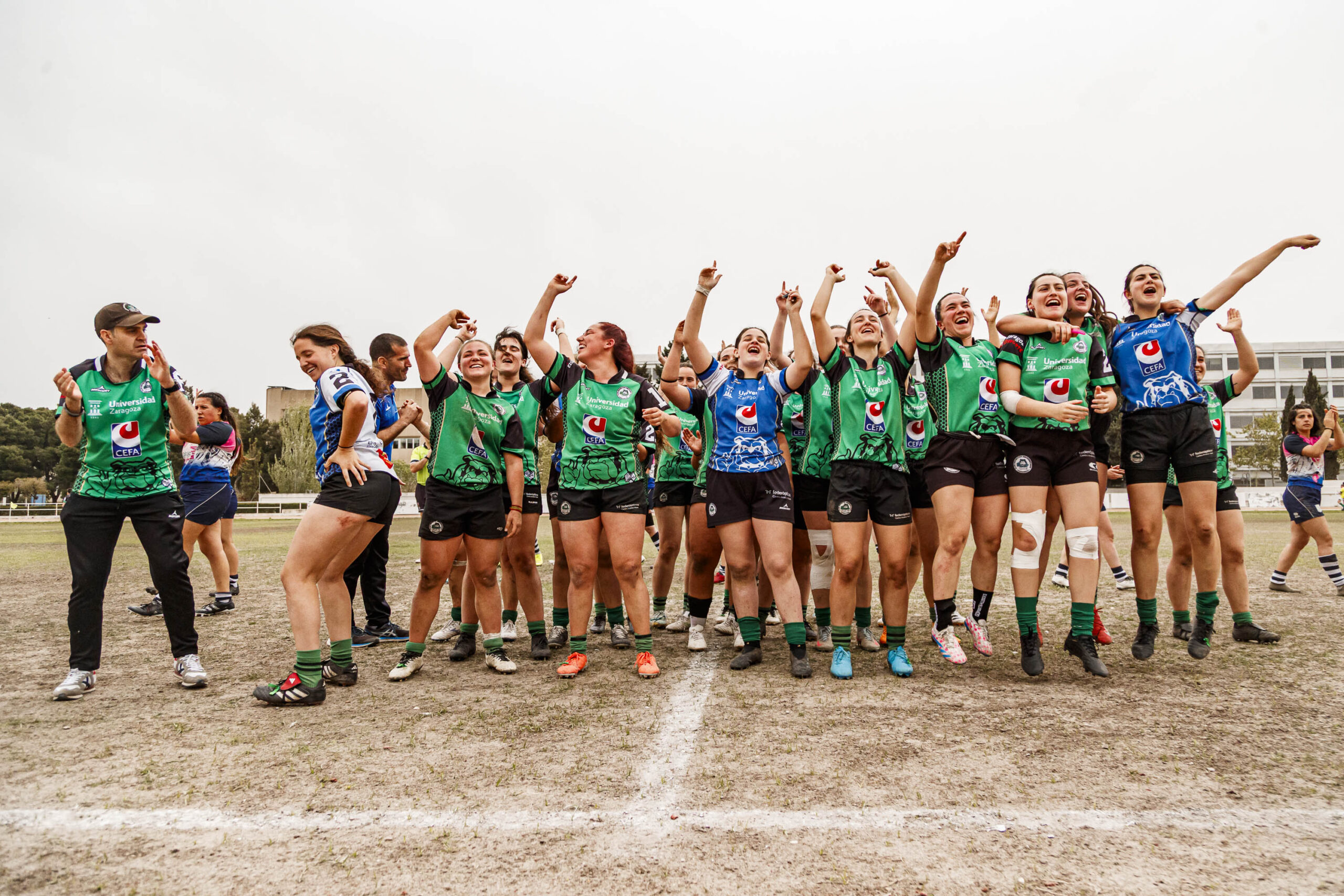 Partido correspondiente a la final de la Liga Aragonesa de rugby femenino entre el CEFA Unizar y Fénix