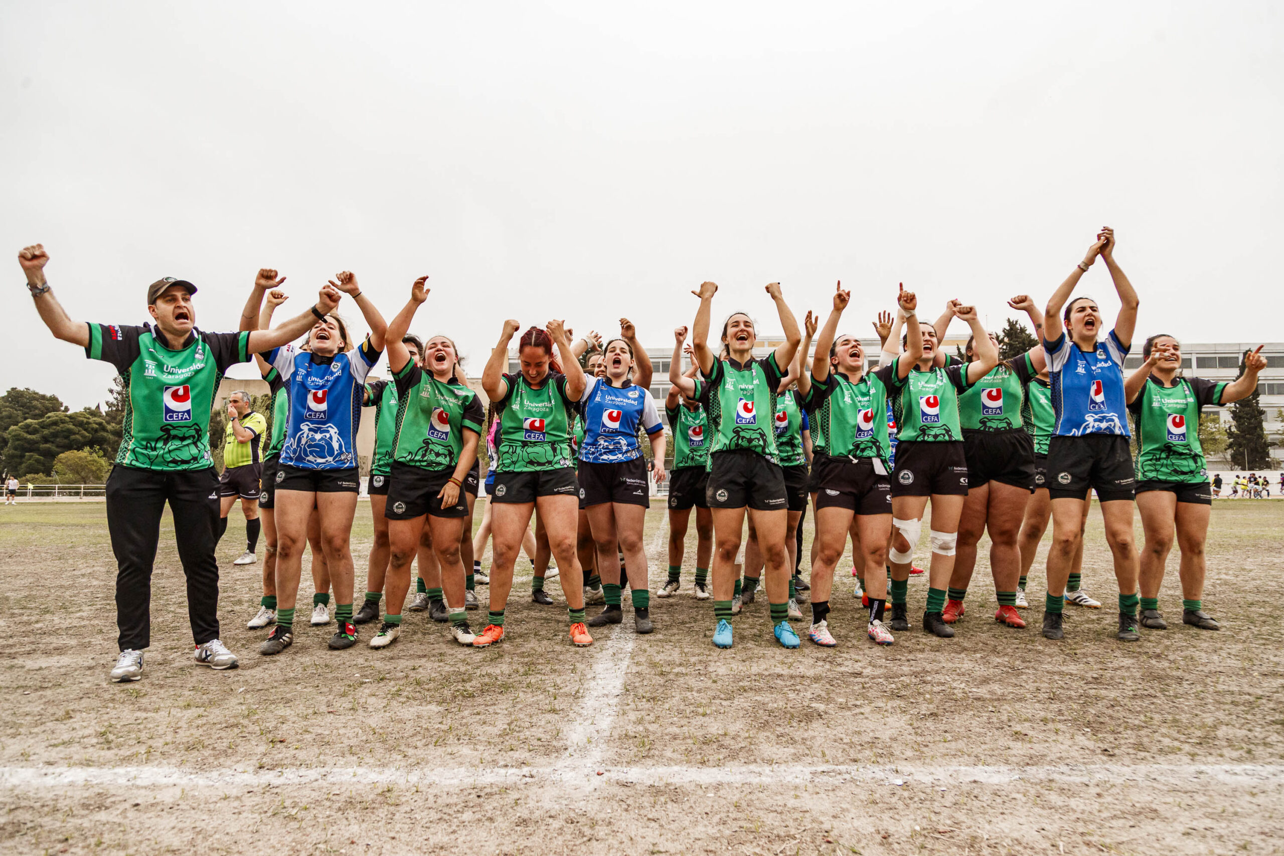 Partido correspondiente a la final de la Liga Aragonesa de rugby femenino entre el CEFA Unizar y Fénix