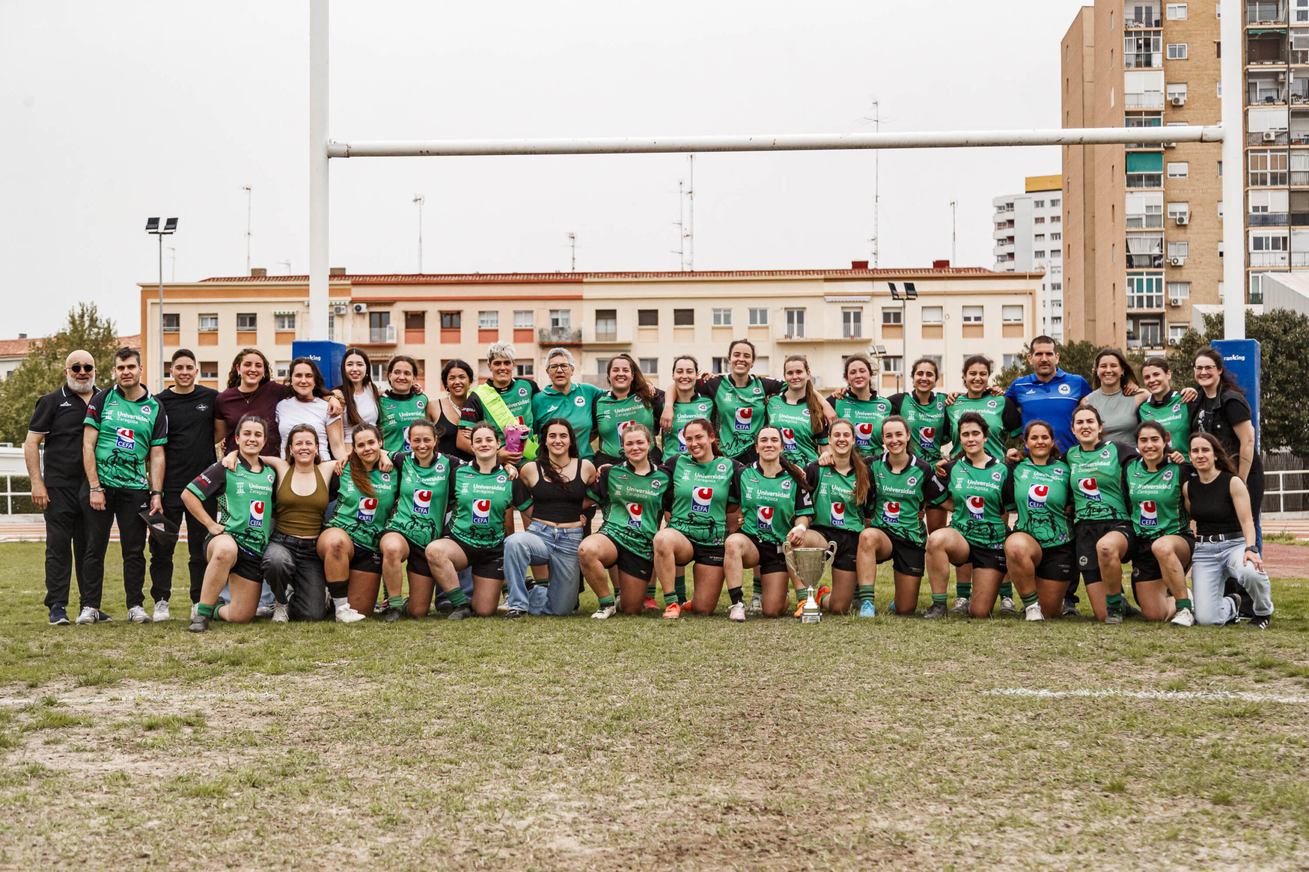 Partido correspondiente a la final de la Liga Aragonesa de rugby femenino entre el CEFA Unizar y Fénix