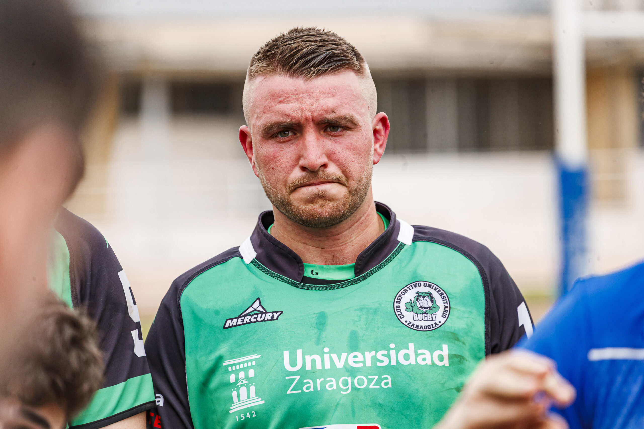 Partido correspondiente a las semifinales de la Liga Aragonesa de rugby masculino entre el CEFA Unizar e Ingenieros de Soria