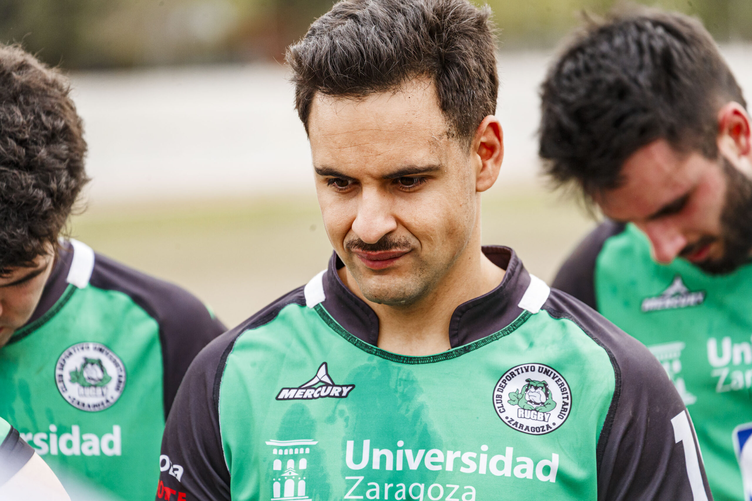 Partido correspondiente a las semifinales de la Liga Aragonesa de rugby masculino entre el CEFA Unizar e Ingenieros de Soria