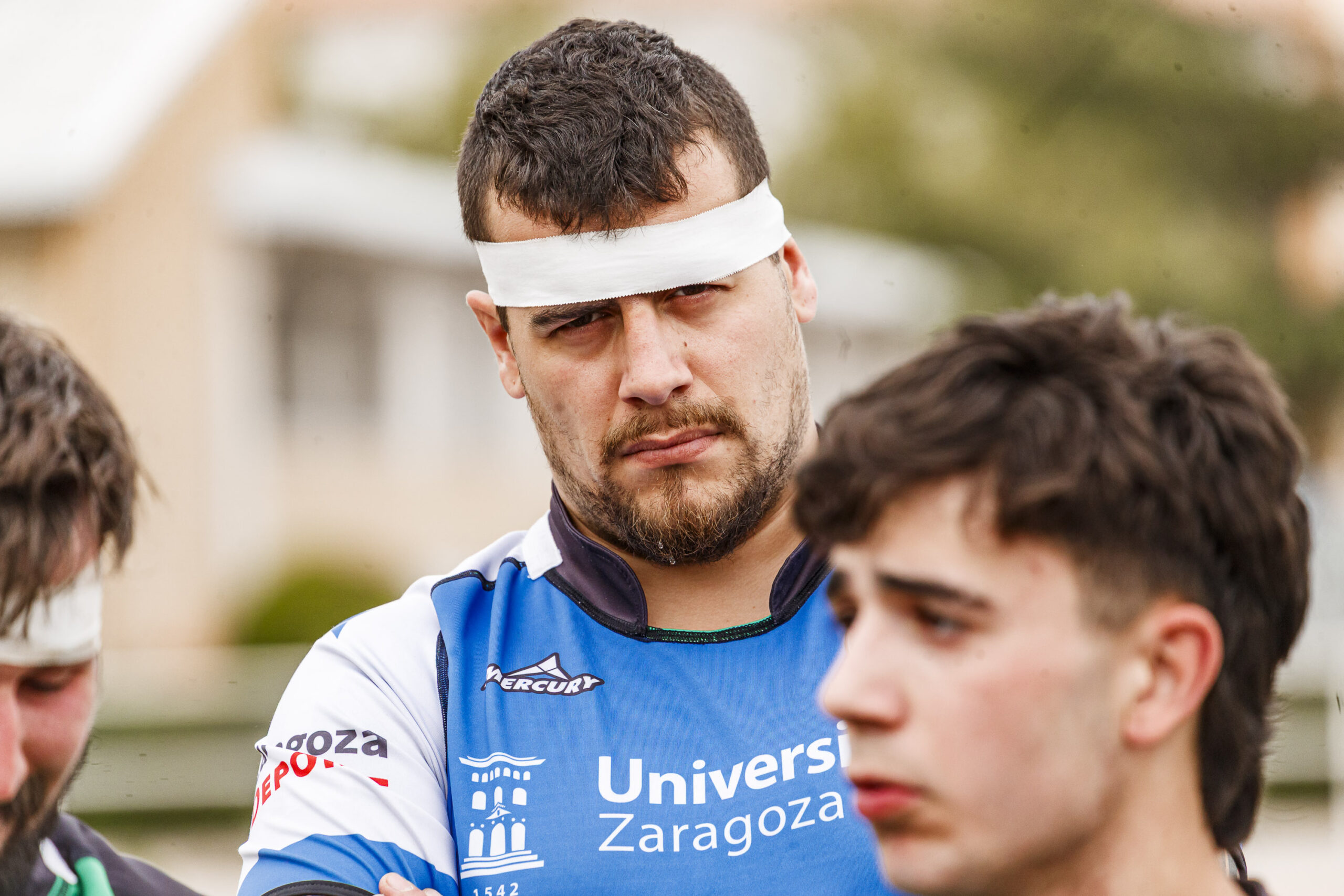Partido correspondiente a las semifinales de la Liga Aragonesa de rugby masculino entre el CEFA Unizar e Ingenieros de Soria