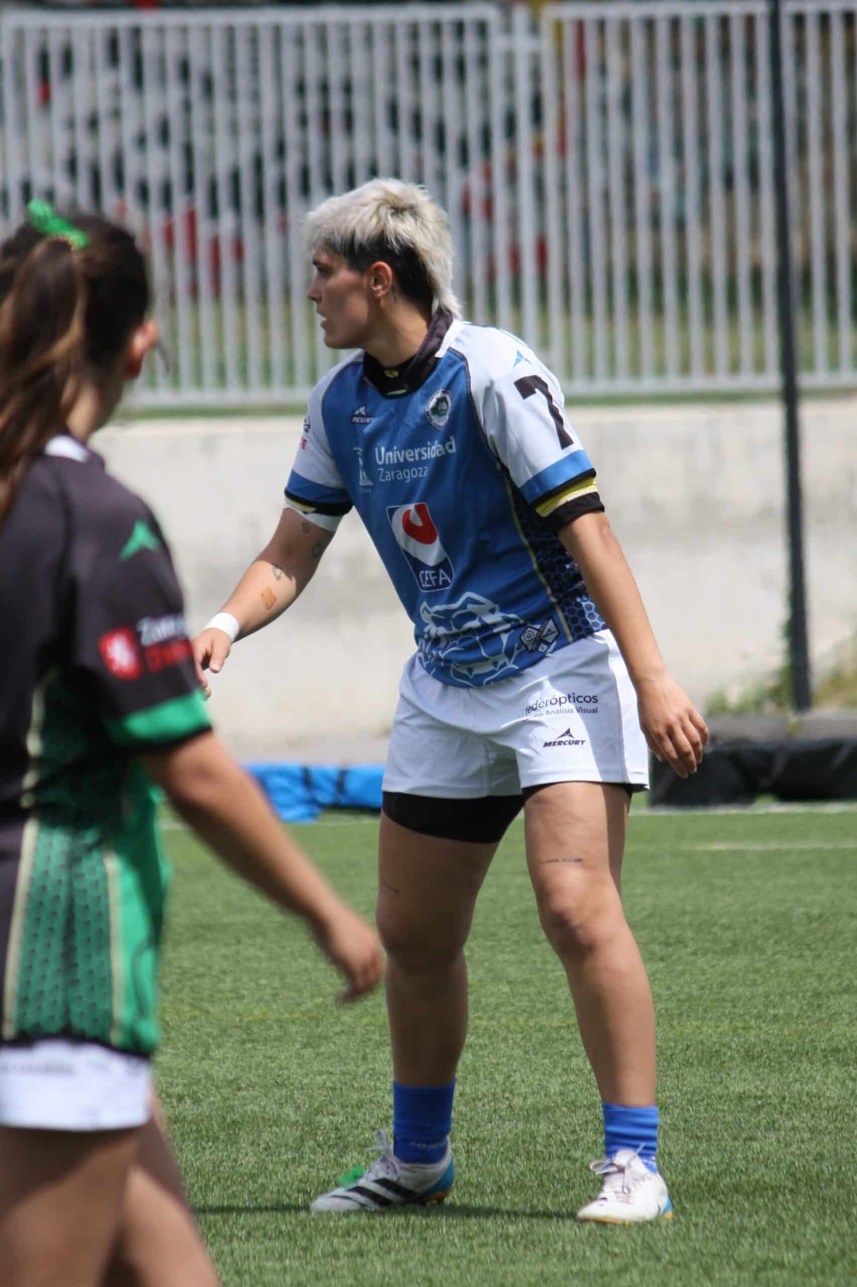 Imágenes del partido de la primera ronda por el ascenso a la DHB de rugby femenino entre el Vallecas Rugby Unión y el CEFA Unizar.