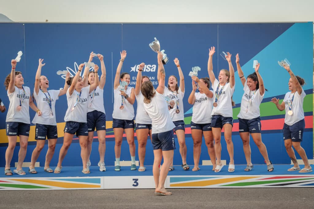 La Universidad de Zaragoza, bronce en el Europeo de rugby 7 femenino en Salerno 2026