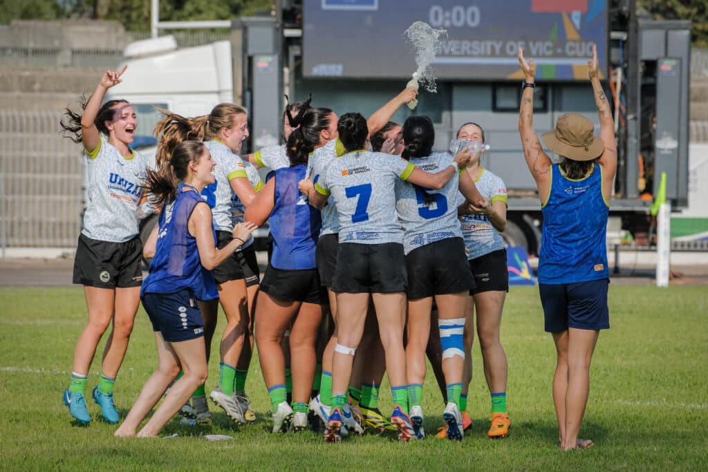 La Universidad de Zaragoza, bronce en el Europeo de rugby 7 femenino en Salerno 2026